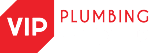 vip plumbing group white logo