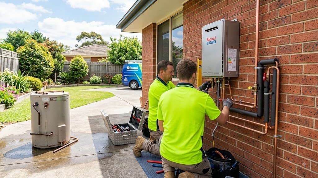 hot water system installation